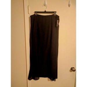 Sheer Black Skirt
